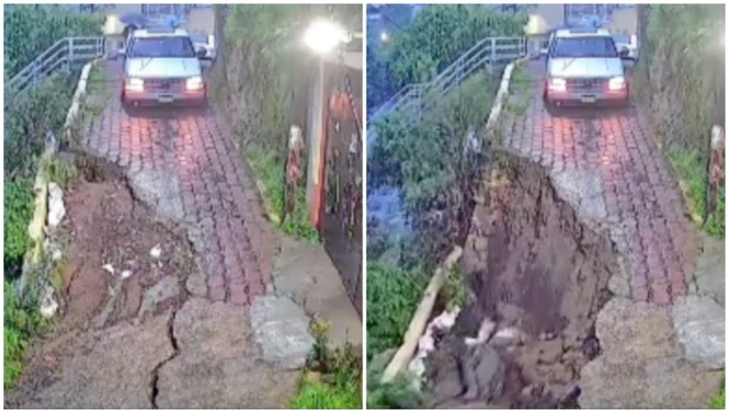 Socavón gigante en Álvaro Obregón causa alarma entre vecinos