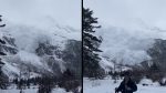 Avalancha impacta montaña en China: turistas captan huida