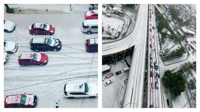 Granizada Ciudad de México: Caos en Insurgentes y Metrobús afectado Granizada Ciudad de México: Caos en Insurgentes y Metrobús afectado