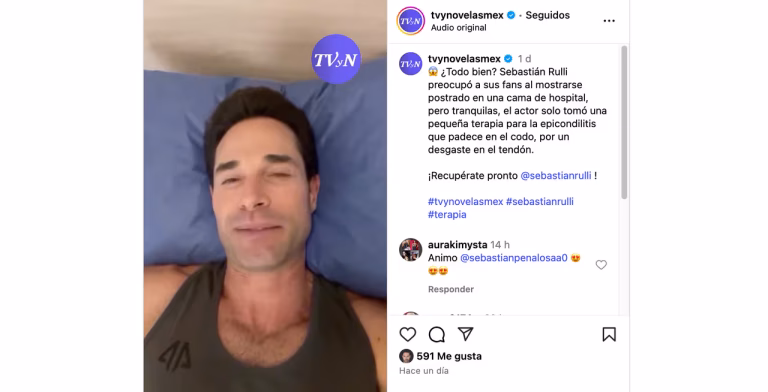 Sebastián Rulli: por esto fue al hospital