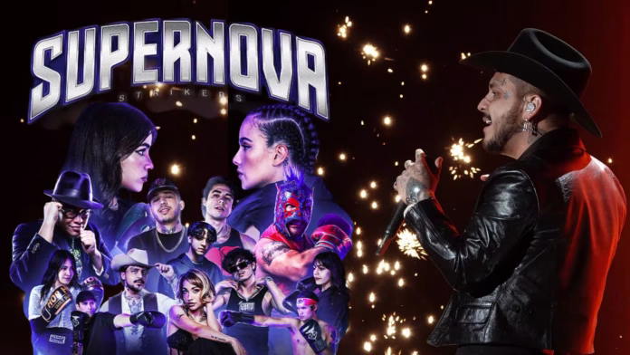 Corean ‘Cazzu’ durante el concierto de Christian Nodal en Supernova Strikers
