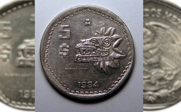Descubre la moneda de 5 pesos de 1981 con Quetzalcóatl que vale 3 millones