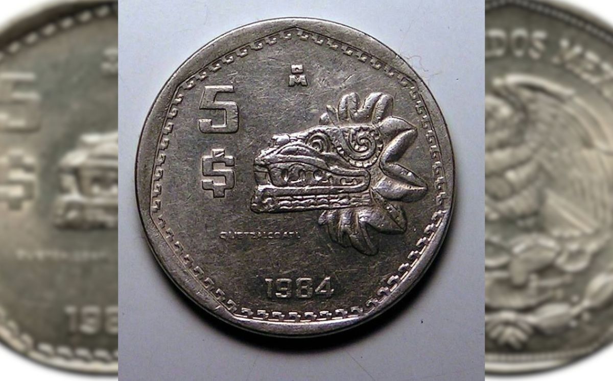 Descubre la moneda de 5 pesos de 1981 con Quetzalcóatl que vale 3 millones