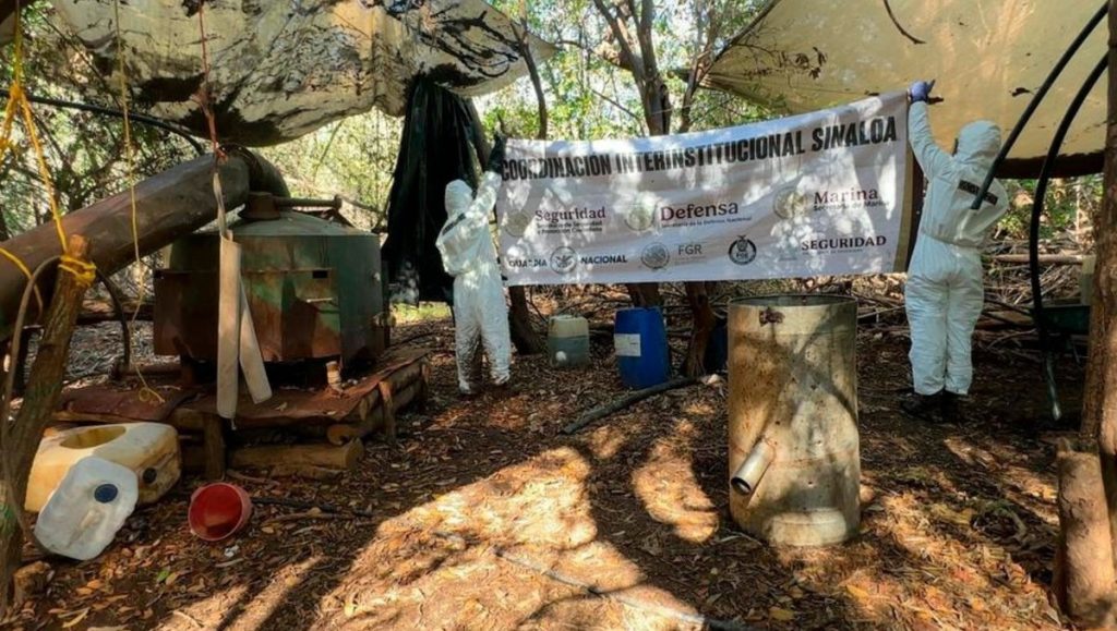 Golpe al crimen en Sinaloa: inhabilitan narcolaboratorio y aseguran arsenal