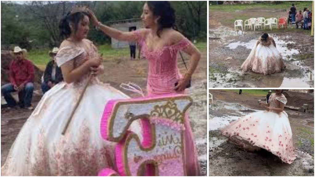 Quinceañera viral: la joven que desafió una tormenta para disfrutar sus XV años