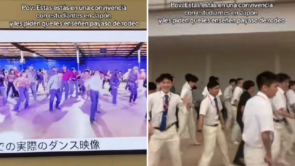 Mexicano enseña 'payaso de rodeo' a estudiantes japoneses y se viraliza