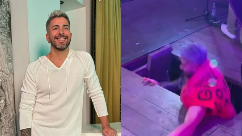 Pablo David Ortiz de Dale Q' Va sufre impactante caída en concierto