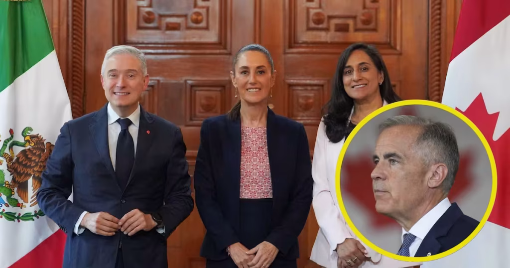 Sheinbaum se reúne con ministros canadienses para fortalecer lazos