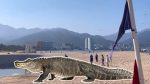 Turista evade ataque de cocodrilo en Puerto Vallarta al ignorar alertas