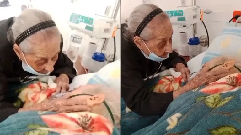 Un adiós conmovedor: Madre de 102 años se despide de su hijo