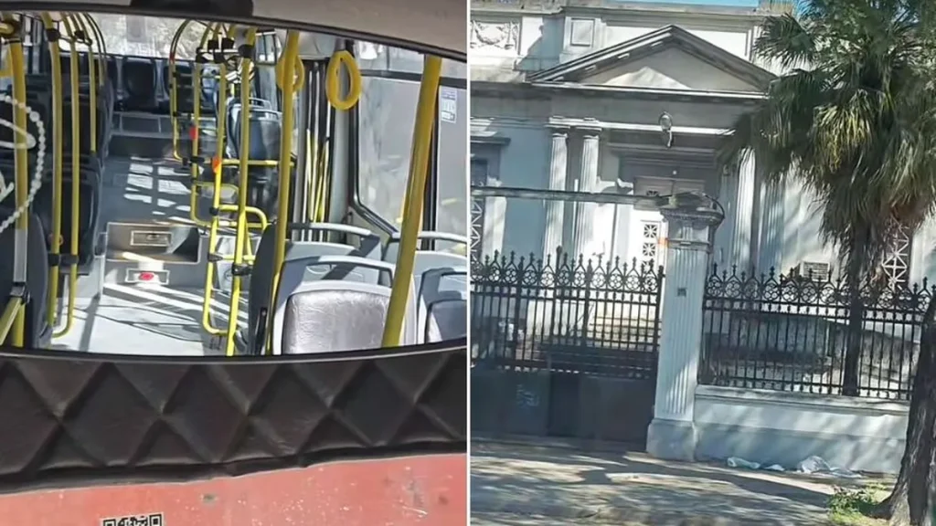 Un autobús vacío y un timbre que suena en el cementerio: El video viral