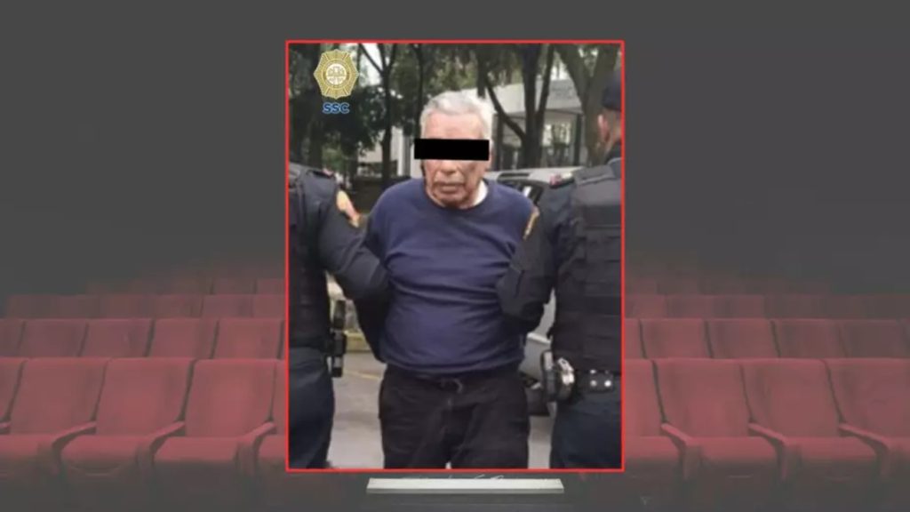 Detenido adulto mayor por acoso sexual en cine de la ciudad de México