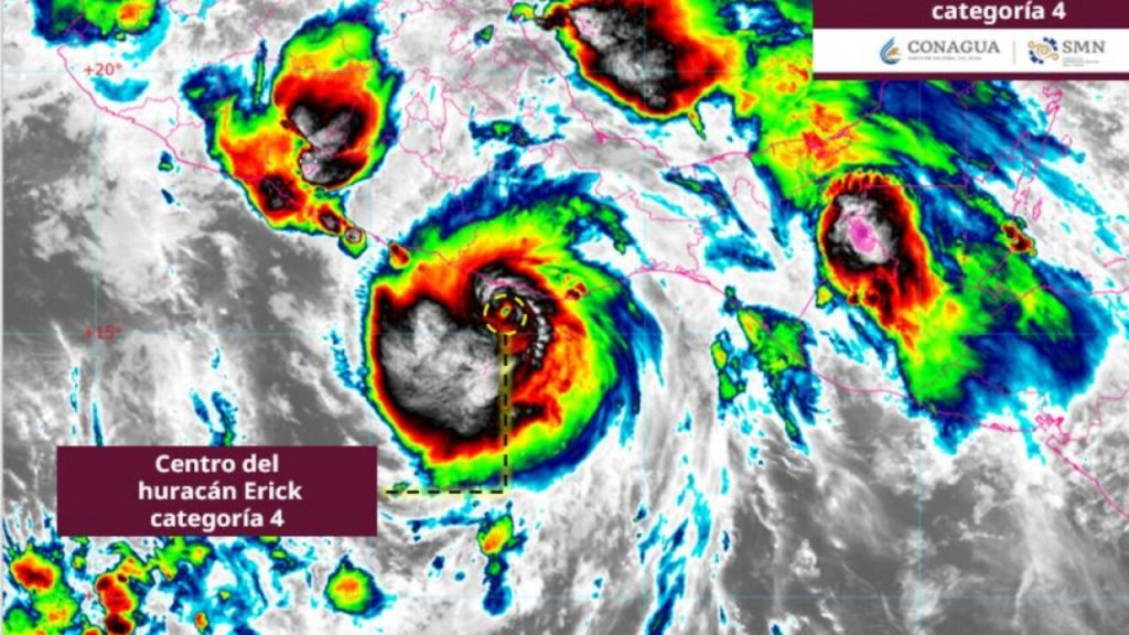 Huracán Erin evoluciona a categoría 4 en el Atlántico, sin peligro para México