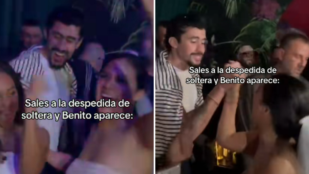 Bad Bunny sorprende en despedida de soltera y baila con novia