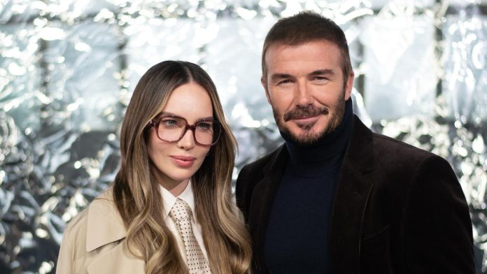 Belinda deslumbra en Milán y conoce a su ídolo, David Beckham