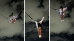 Bungee trampolín: Mujer se desmaya y causa terror en video viral