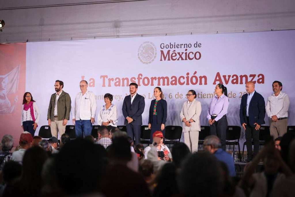 Claudia Sheinbaum anuncia el tren Saltillo-Nuevo Laredo y destaca avances sociales