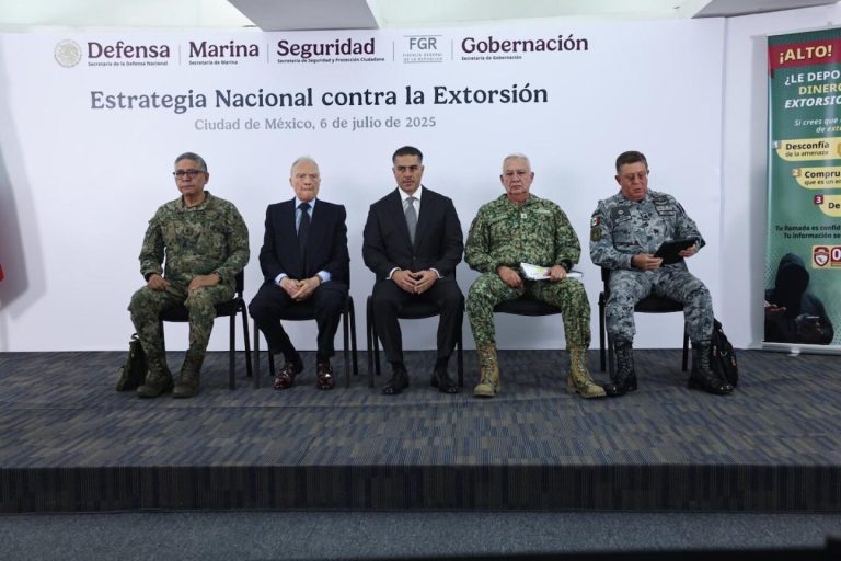 Estrategia contra la extorsión: 43 mil llamadas y 239 detenidos por SSPC
