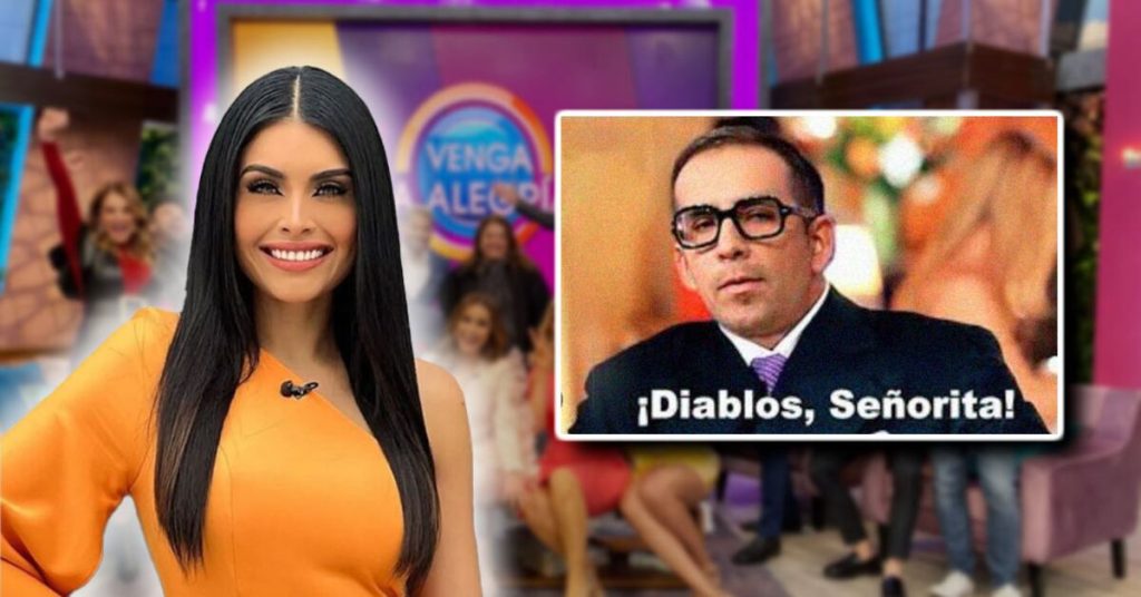 Kristal Silva y El Capi Pérez protagonizan un "jaloneo" en "Venga la Alegría"