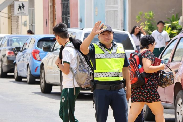 Operativo integral de la SSP resguarda el ciclo escolar en Yucatán