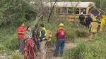 Tráiler choca con autobús escolar en Tamaulipas; hay heridos
