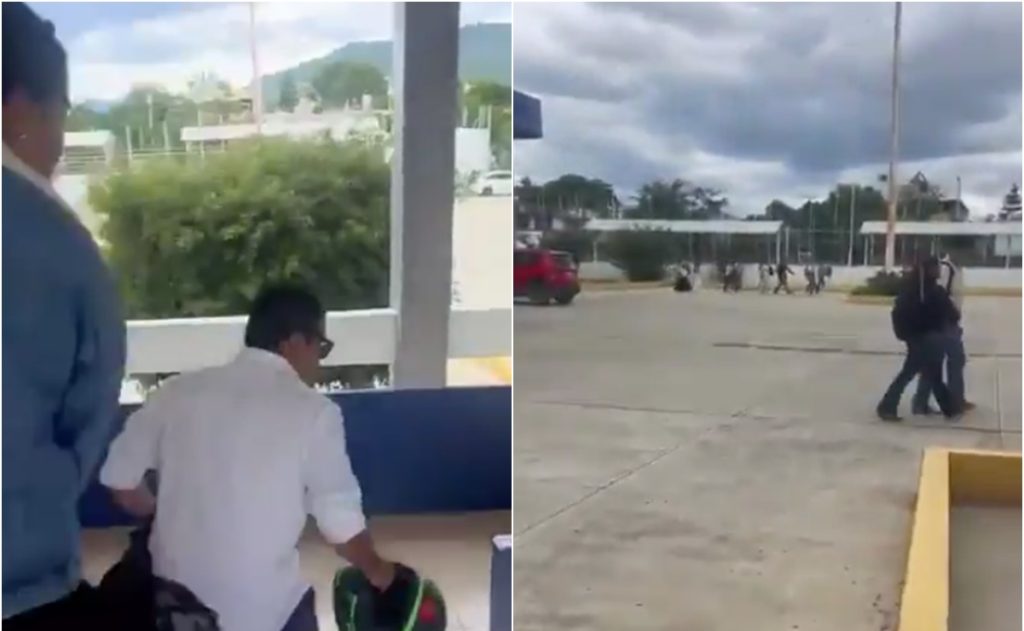 Balacera en Facultad de Derecho de la UABJO: Alumnos huyen