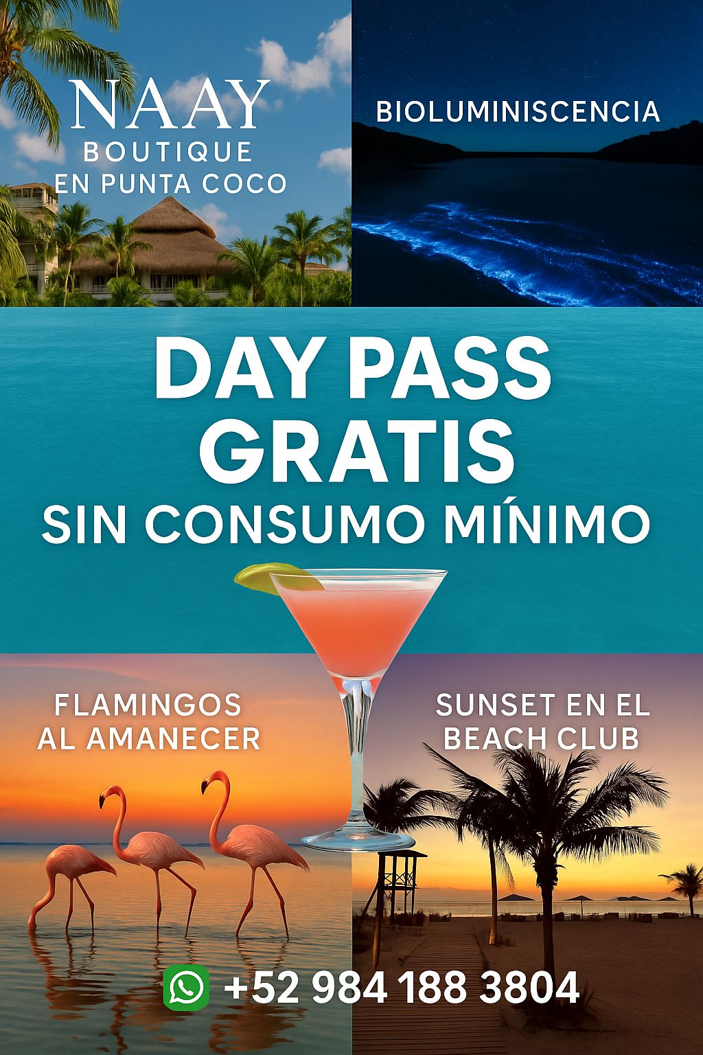 Day pass Naay Boutique en punta coco