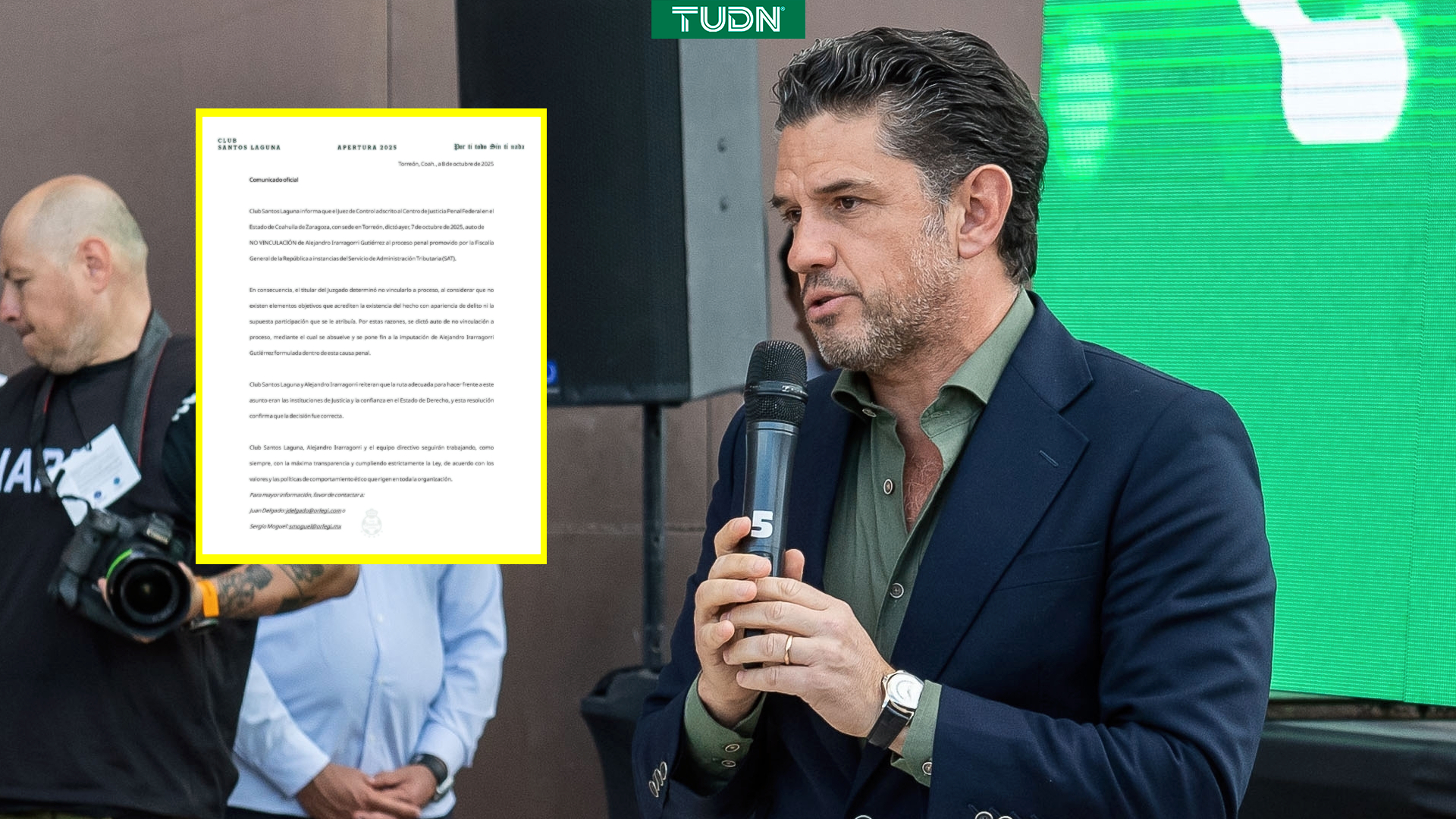 Alejandro Irarragorri no será vinculado a proceso: Club Santos