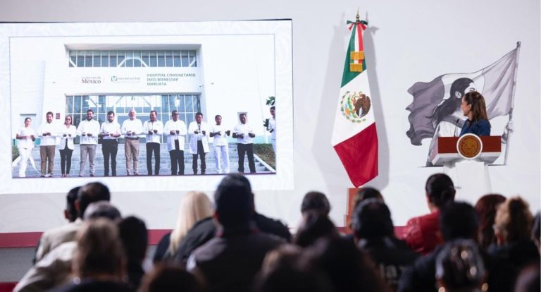 Claudia Sheinbaum inaugura hospital con médicos cubanos en Michoacán