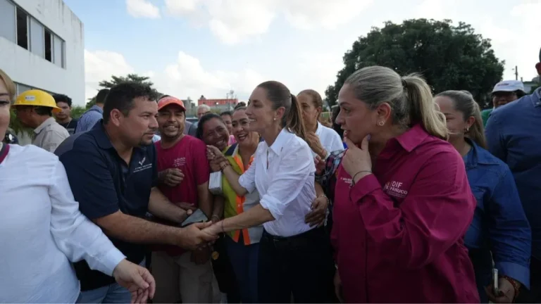 Claudia Sheinbaum supervisa apoyo en El Higo, Veracruz
