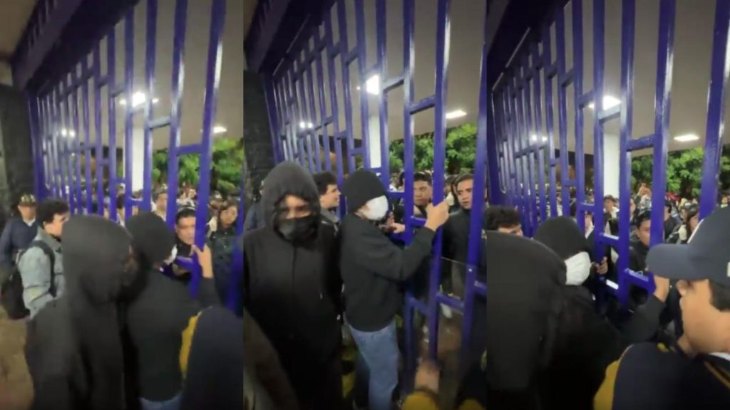 Encapuchados intentan tomar Facultad de Derecho de la UNAM