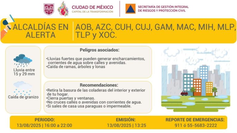 Gobierno de México activa app para monitorear daños por lluvias
