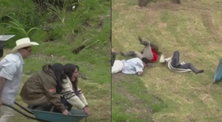 La Granja VIP: La Bea, Fabiola Campomanes y Jawy en cómico accidente