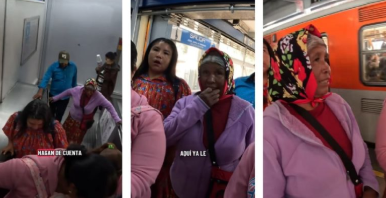 La emotiva reacción de rarámuris que conocieron el metro de la CDMX por primera vez