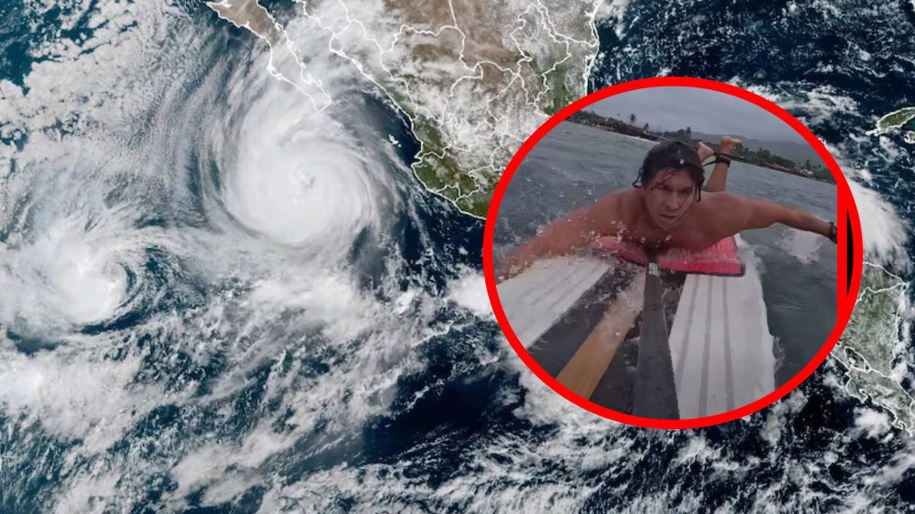 Rescate heroico en Manzanillo: Salvavidas desafía huracán Priscilla