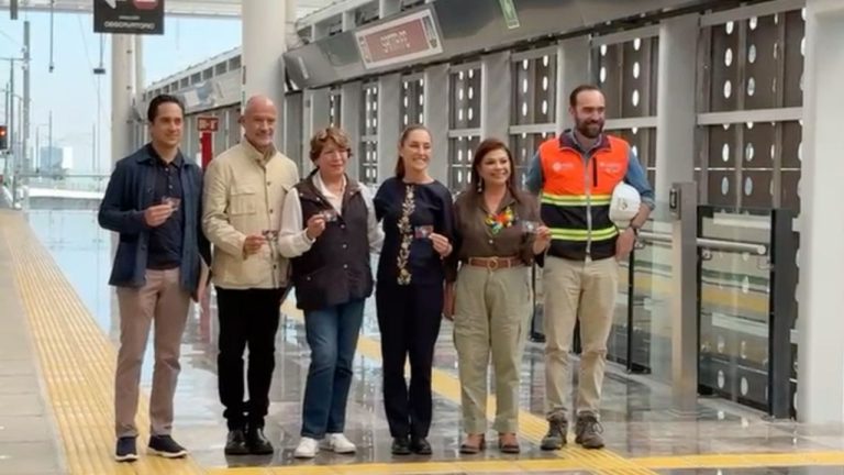 Sheinbaum inicia recorrido de prueba del Tren México-Toluca