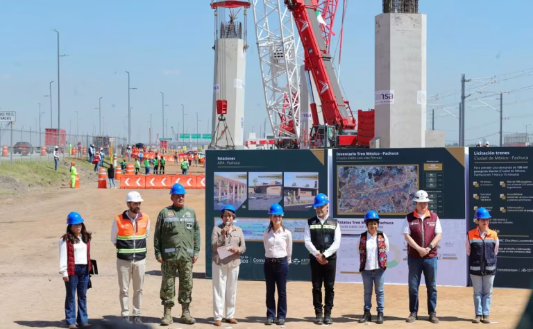 Tren Ciudad de México-Pachuca: Sheinbaum y Gómez supervisan avance del 9.3%