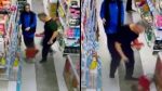Captan a padre pateando a su hijo tras rabieta en mercado