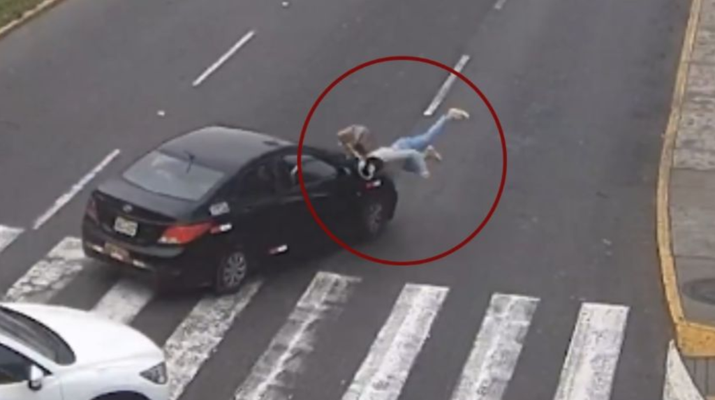 Brutal atropello en San Isidro: conductor ignoró luz roja y envió a joven al hospital