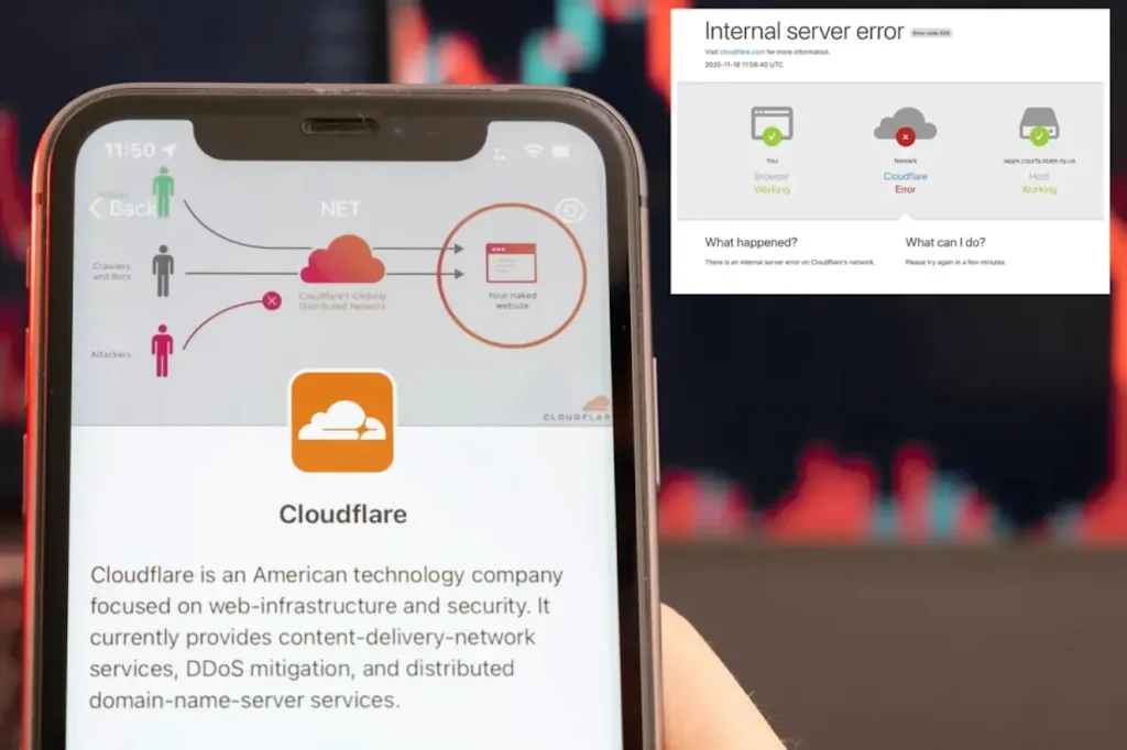 Crisis digital: Falla masiva de Cloudflare desploma a X, ChatGPT y Canva
