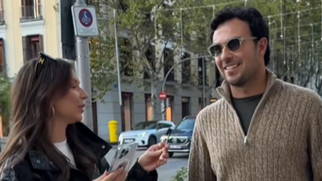 El Rey de las Pistas en un encuentro casual: Checo Pérez viral en Madrid