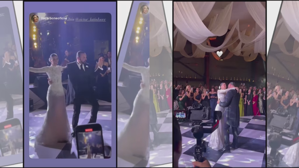 El baile de Latin Lover con su hija en la boda que conmovió al espectáculo