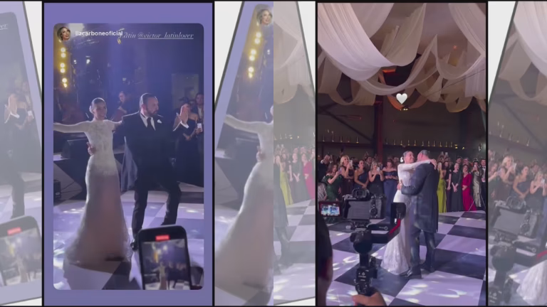 El baile de Latin Lover con su hija en la boda que conmovió al espectáculo