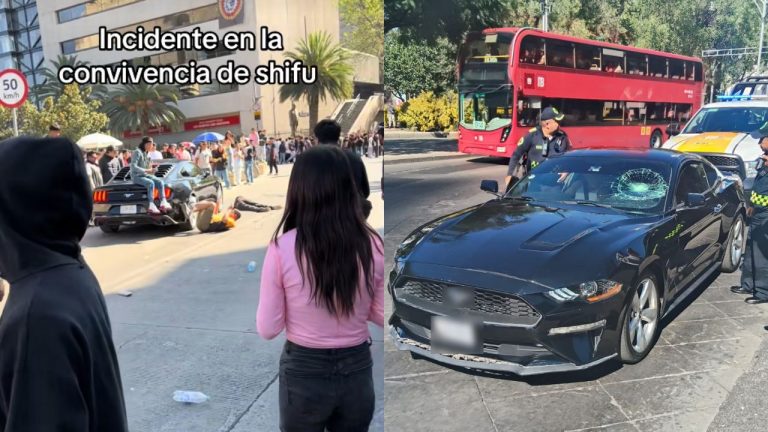 El caos en el Monumento a la Revolución deja cinco atropellados y tres detenidos