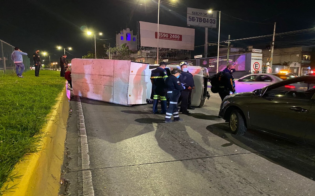Extranjero intenta huir de un choque en Circuito Interior tras usar excusas