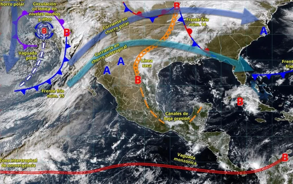 Frente frío 15: el azote de las heladas de -10 grados en México