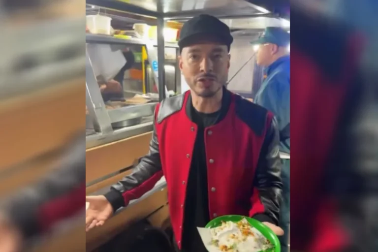 J Balvin elige tacos callejeros antes del Flow Fest 2025 en la CDMX