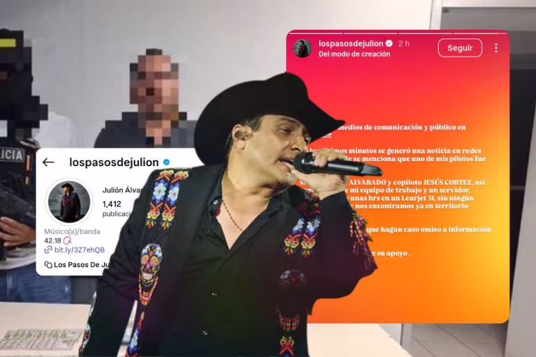 Julión Álvarez enfrenta nuevo escándalo: desmiente la detención de su piloto en Honduras