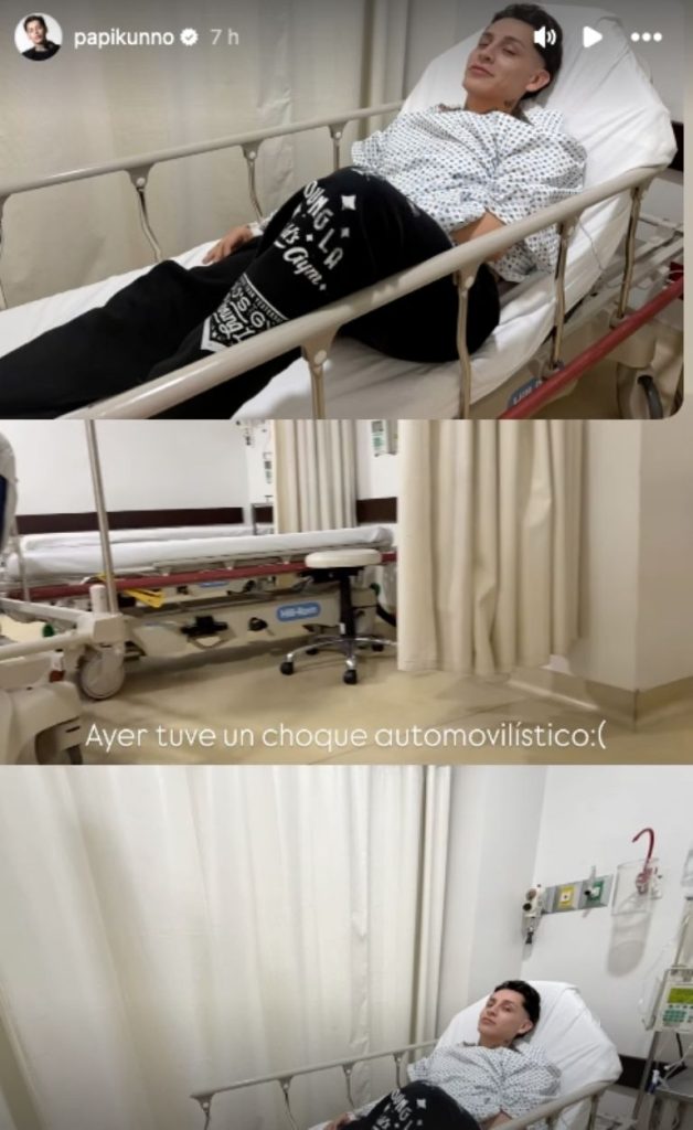 Kunno hospitalizado de emergencia tras un fuerte accidente automovilístico