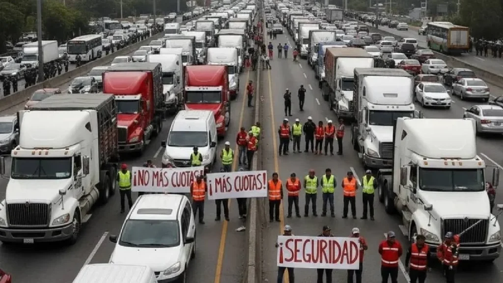 La crisis total: 20 bloqueos carreteros en México detienen la logística nacional este 25 de noviembre